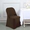1 Piece Chocolate Stretch Spandex Chair Cover for Warm Folding Seating